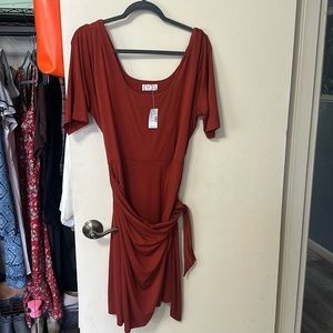 XL mini/midi wrap dress